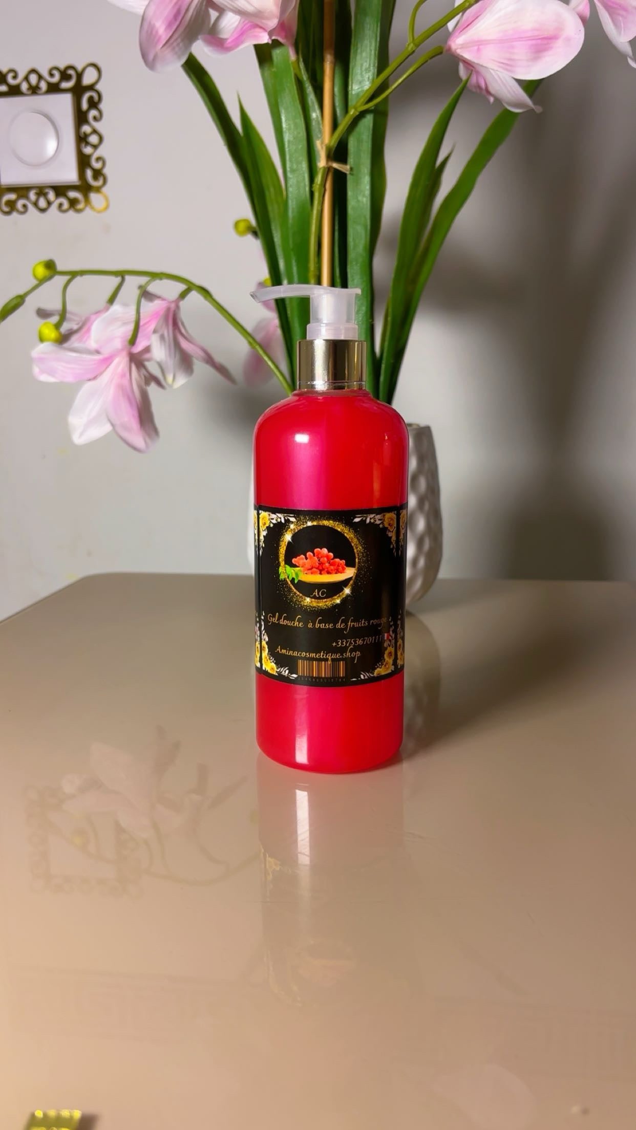 GEL DOUCHE FRUITS ROUGES – TOUT TYPE DE PEAU 300ml