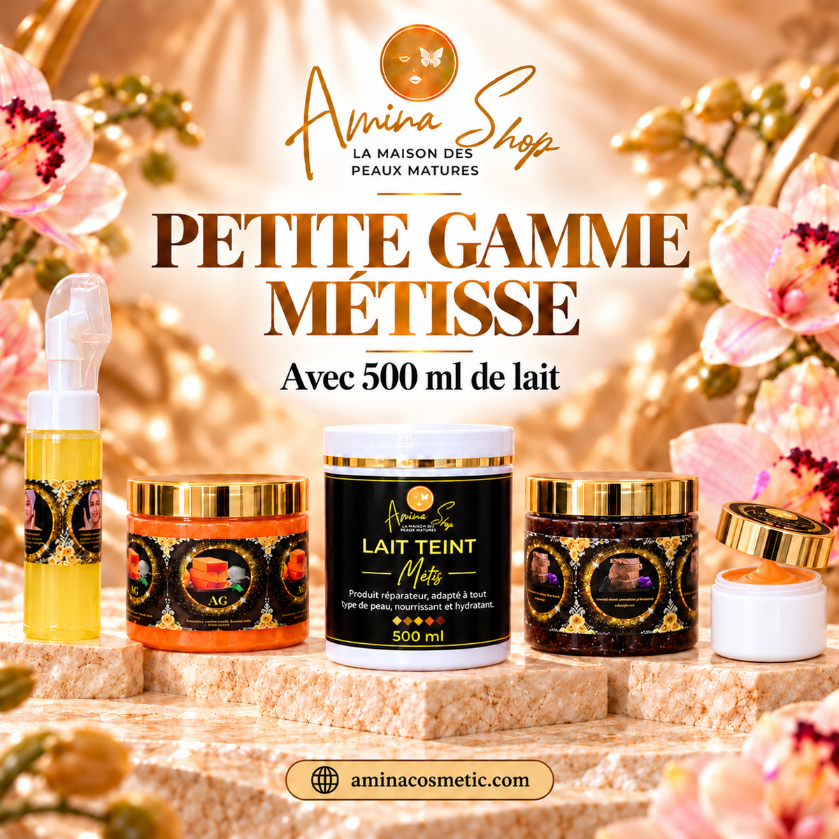 Gamme personnalisée teint métisse