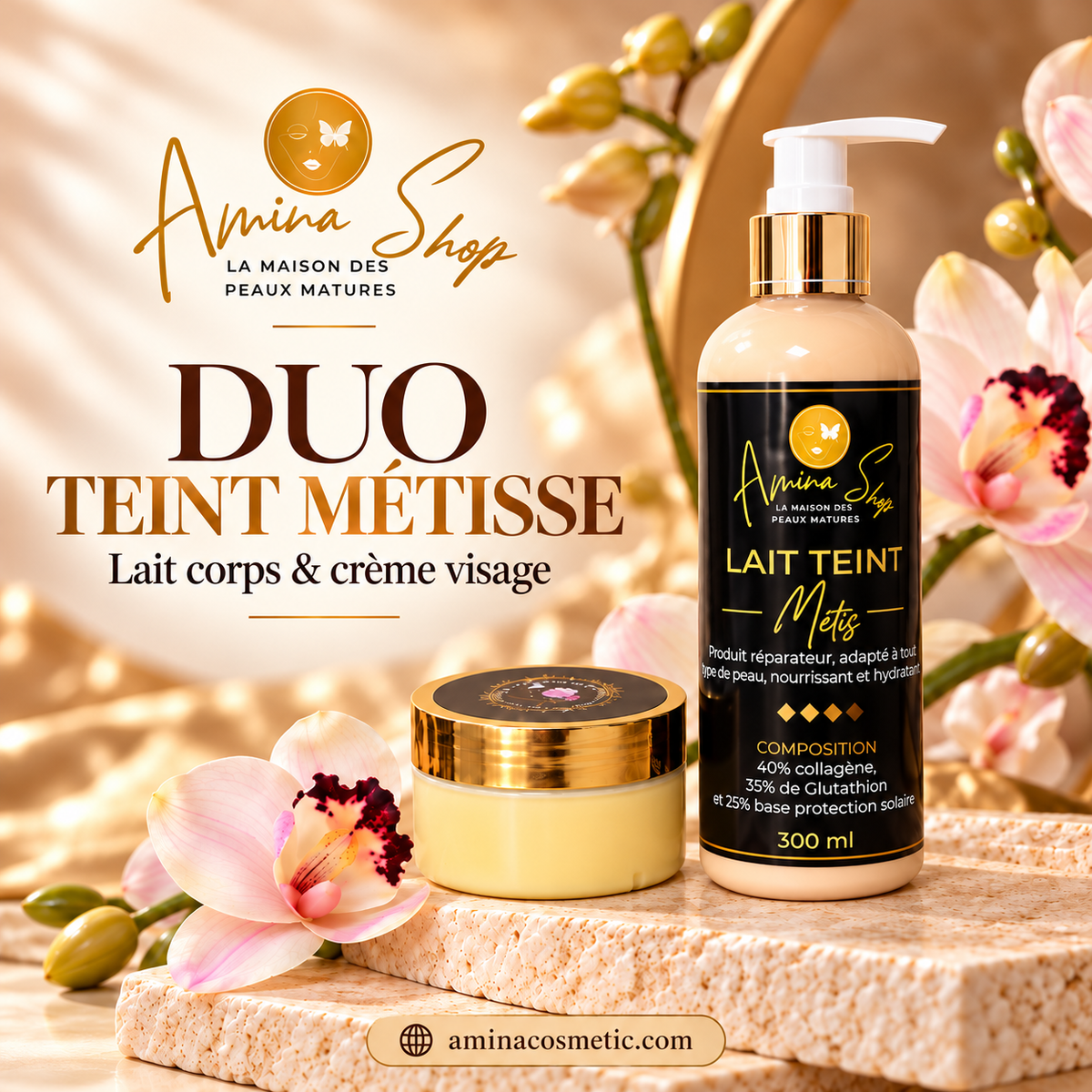 Le lait réparatrice teint métisse 300ml