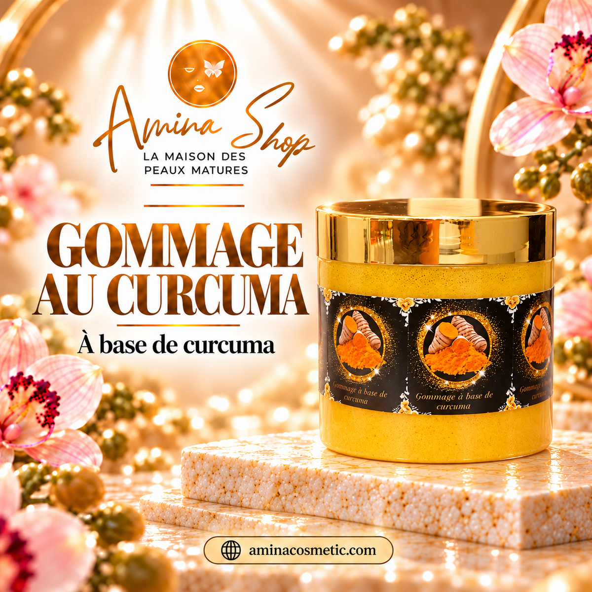 GOMMAGE AU CURCUMA – TOUS TYPES DE PEAUX 500ml