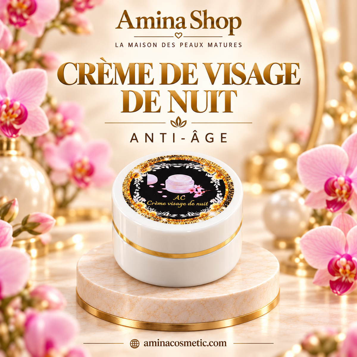 CRÈME VISAGE DE NUIT – TOUT TYPE DE PEAU