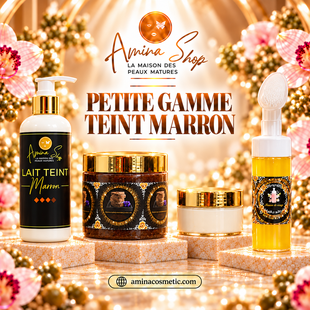 Petite gamme marron clair avec lait de 300ml