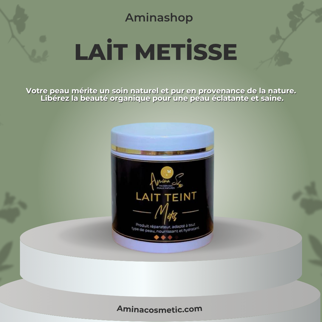 Lait métissé personnalisé 500ml sans crème de visage