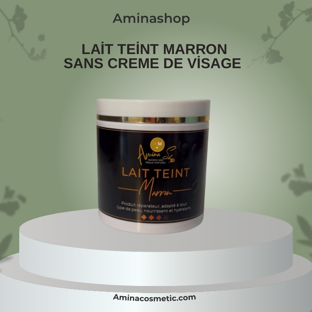 Lait teint marron clair 500ml  sans crème de visage ￼