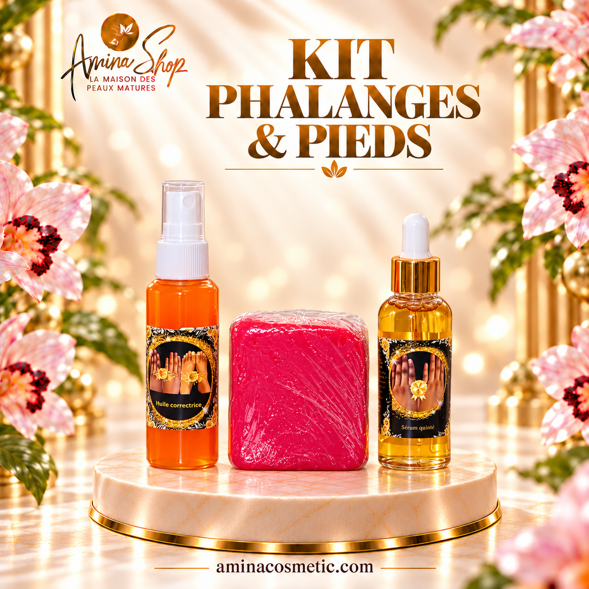 Kit phalanges, sombre et pieds sombre ￼
