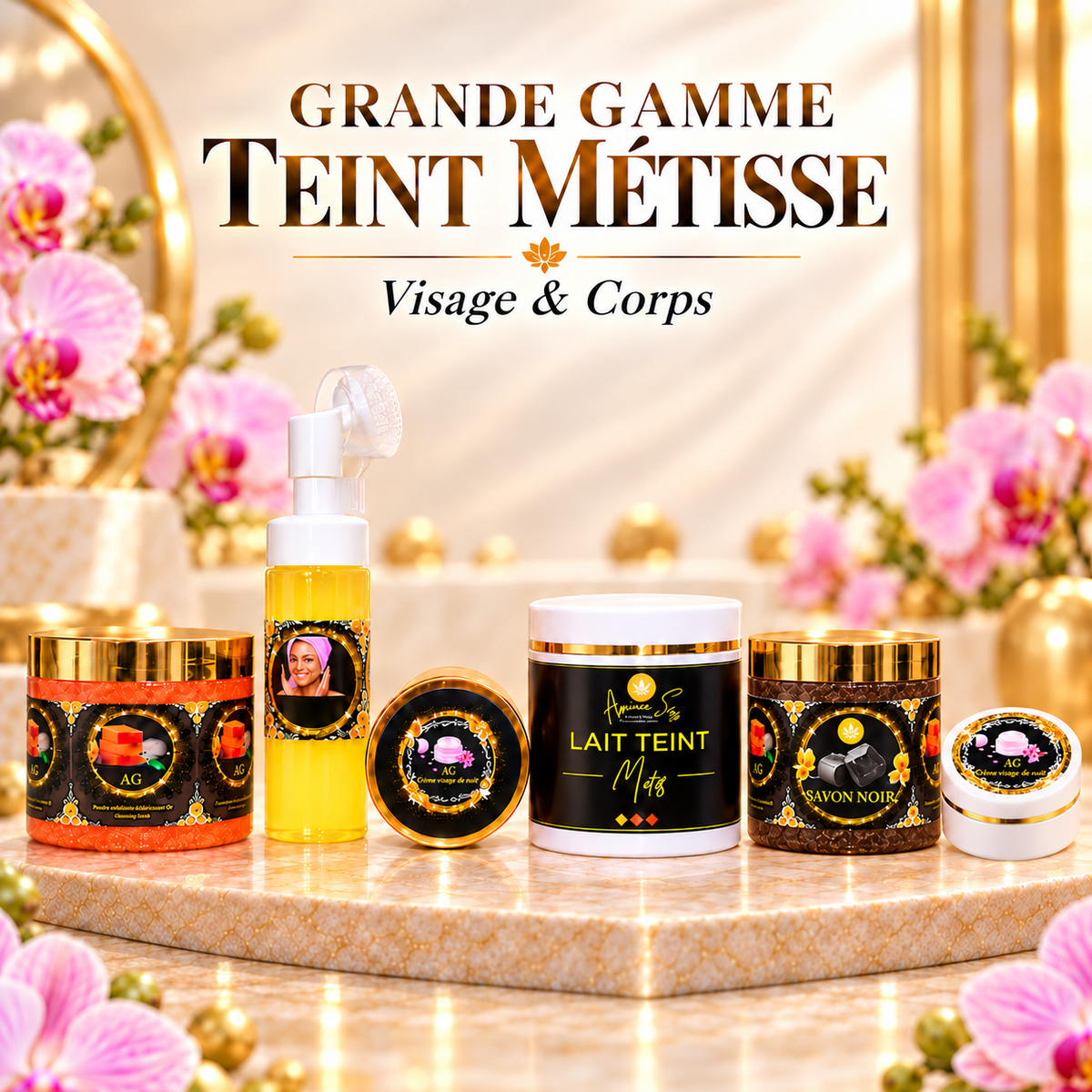 Grande Gamme réparatrice teint métisse avec lait de 500ml