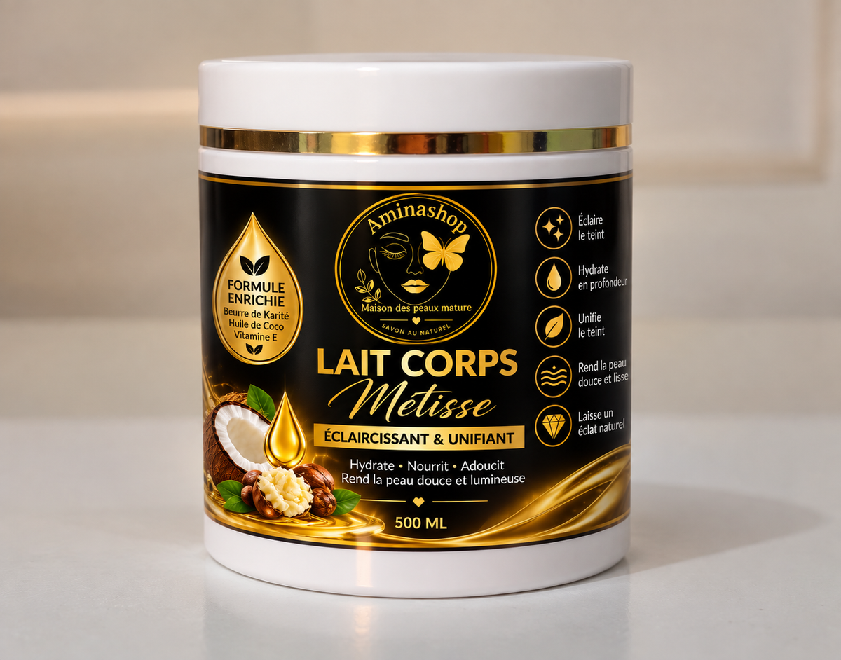 Lait métissé personnalisé 500ml sans crème de visage