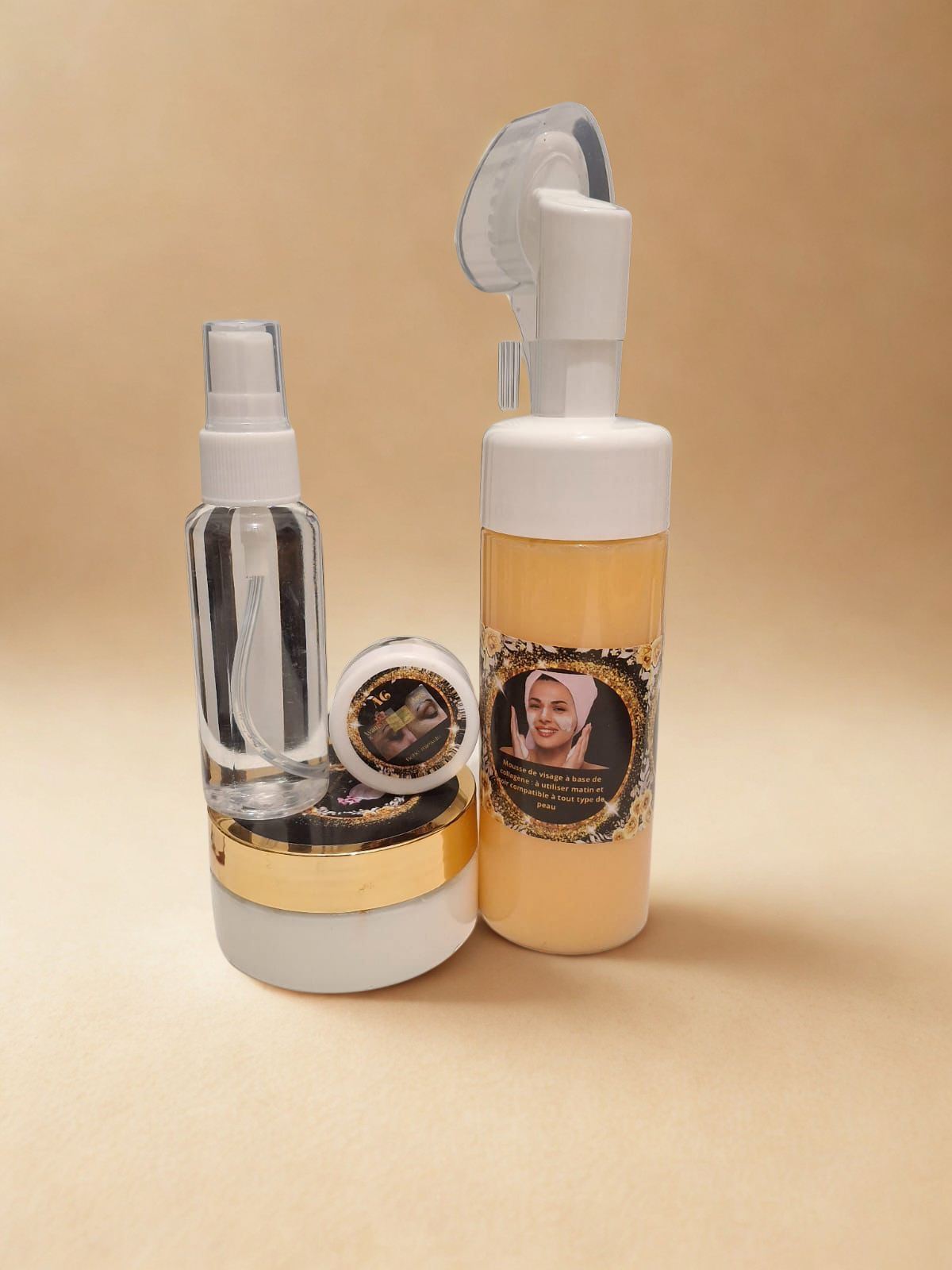 Kit Visage réparateur marron claire sans crème de nuit